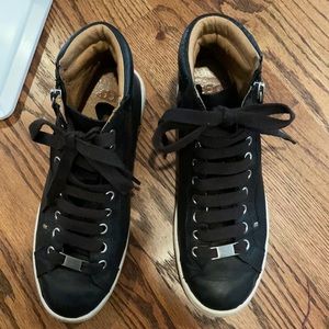 Ugg’s leather zip on the side